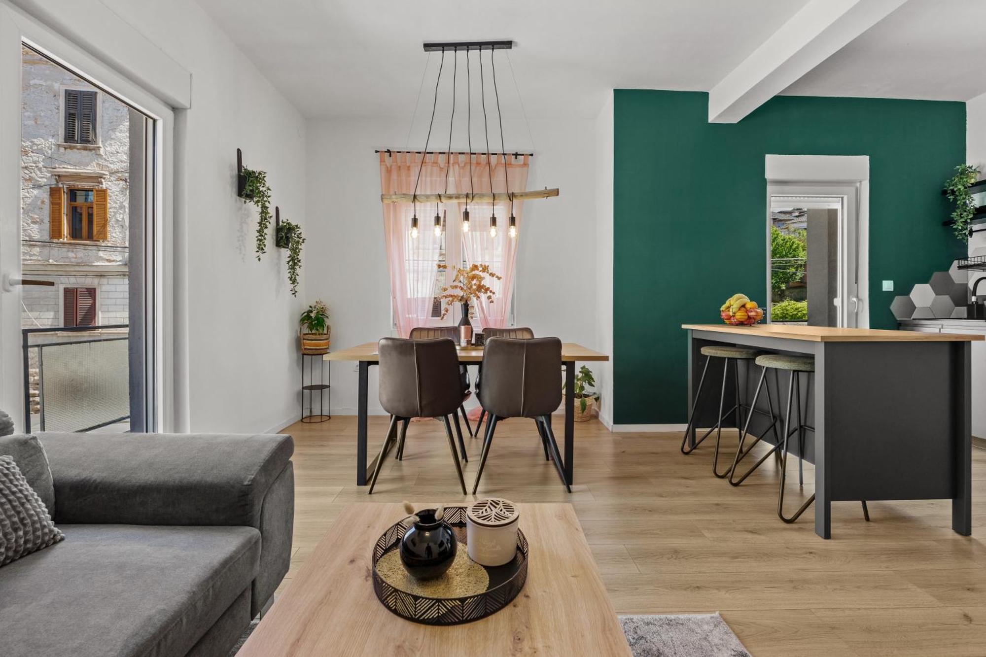 Green Oasis New Apartment Pula Bagian luar foto